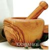 Olivewood mortar and pestle